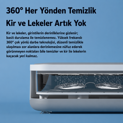 Taşınabilir Ultrasonik Temizleyici(Takı, Saat, Makyaj Malzemesi, Gözlük Temizleme Makinesi)